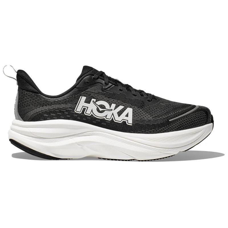 HOKA ONE ONE SKYFLOW Anti Slip Wear Resistant Low Top Running Shoes Men's Black White Sneakers 1155111-bwht