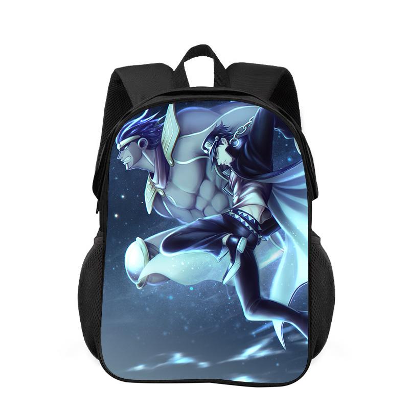 Zaino di JoJo's Bizarre Adventure Resistente alla Moda Cartone Animato Cerniera Grande Capacità Miglior Regalo di Compleanno per Ragazzo e Ragazza