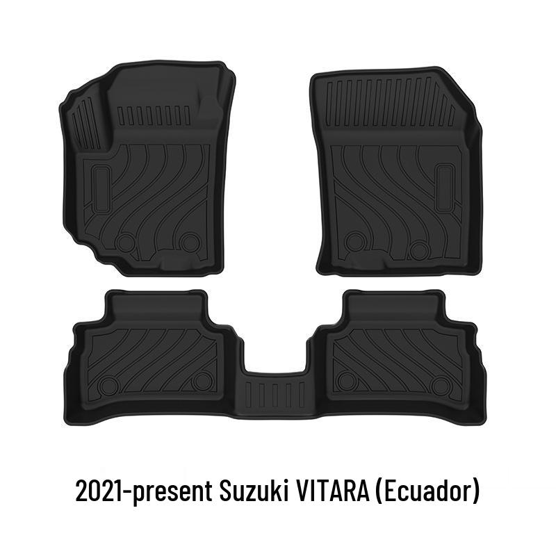 TPE Eco-Friendly Waterproof Floor Mats for 2021-Present Suzuki VITARA: Odorless Starlight Carpet Surface