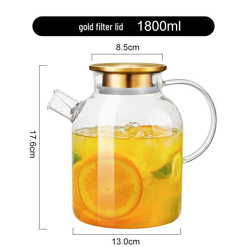 Handmade Glass Teapot & Cold Water Pitcher Set