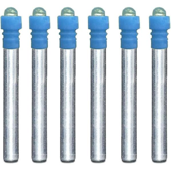 6PCS-High Capacity 340 LED Bobber Light Replacement Battery for Fishing Lures, Fishing Bobbers, Pen Lights, Arrow Nocks, Fishing Floats, Pole Lights, синий