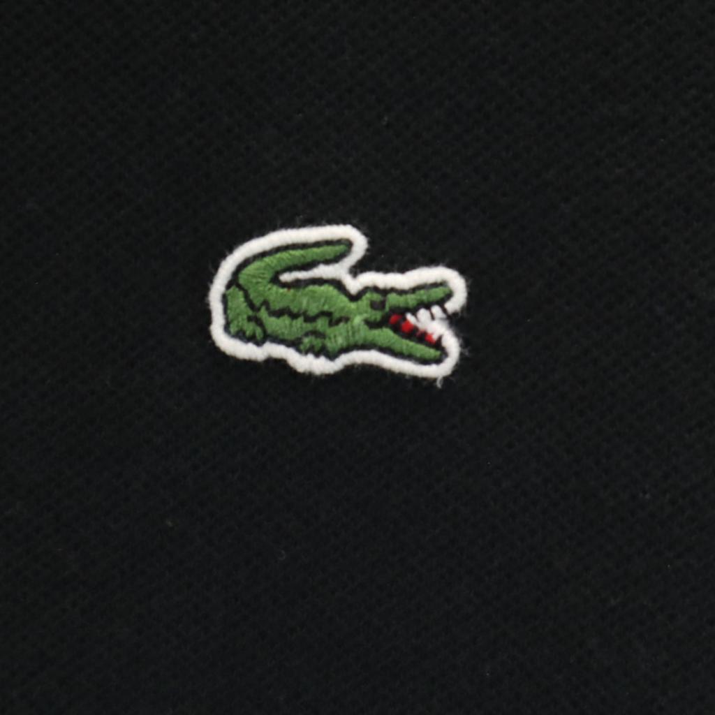 Lacoste Hergestellt in Japan Kurzarm Polo Einteiler 34 schwarz Kanoko Stoff Damen Gebraucht