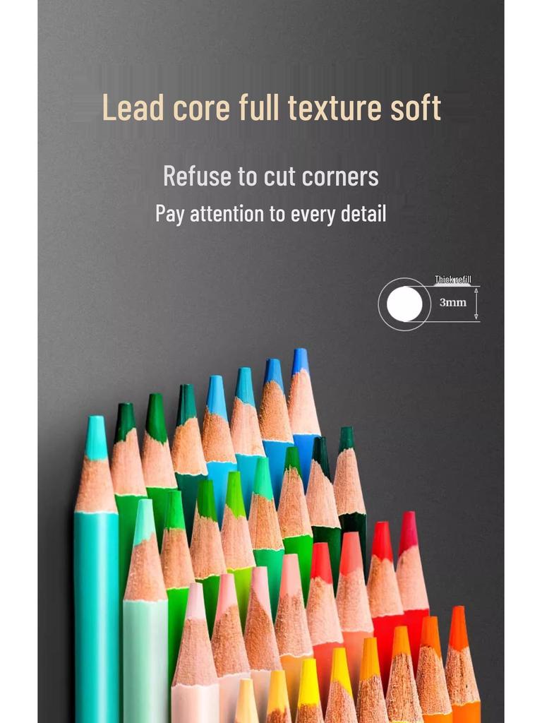 Cross-border Brutfuner 180 Oil-Based Non-Water-Soluble Colored Pencils for Art and Graffiti Drawing.