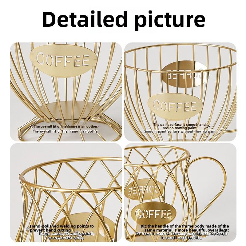 Home Coffee Shop Front Open Coffee Capsule Organiser