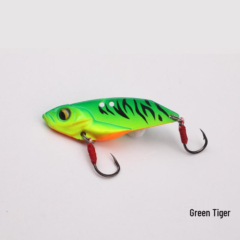 Ultra-Long Cast Iron Spinnerbait: Single Hook Vib Lure for Bass, Mandarin Fish, Aspius - Micro Artificial Bait, Anti-Thunder.