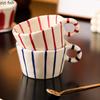 Linear Ceramics Breakfast Cup Couple's Water Cup Coffee Cups Salad Oat Yogurt Cups Milk Mug Afternoon Tea Mug Juice Mugs