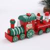 Wooden Children's Christmas Train Ornaments - Cartoon Crafts & Desktop Decorations