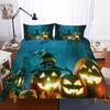 Happy Halloween Double Bedding Set Terror Duvet Cover Set Halloween Skull Europe Size Style Cartoon Bed Set Cover Bed Winter B6