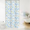 Green Daisy Floral Shower Curtain, Boho Spring Flower Shower Curtain for Girly Bathroom, Modern Minimalist White Waterproof