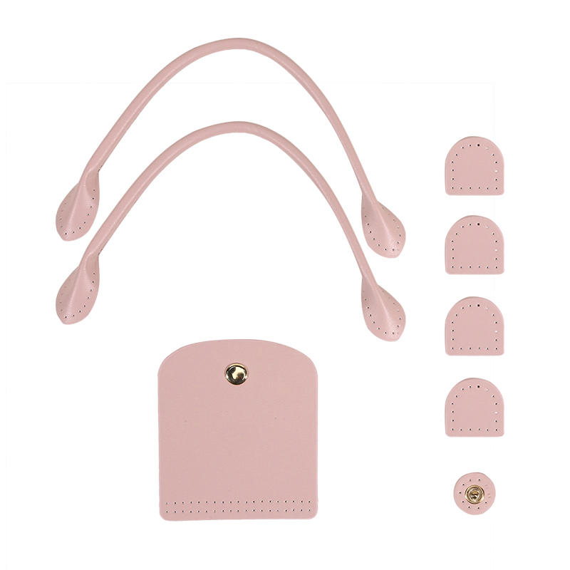 DIY Bags Knitting Crochet Set Adjustable PU Leather Shoulder Strap Flap Cover Handles Handbag Purse Backpack Crossbody Bag Replacement