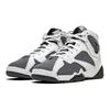 Zapatillas para Niños Air Jordan 7 Retro GS Flint 2021 Blanco Gris Pedernal Púrpura Varsity DJ2777-100