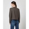 Cc Collect Wool Blend Round Neck Crop Jacket C253msf002