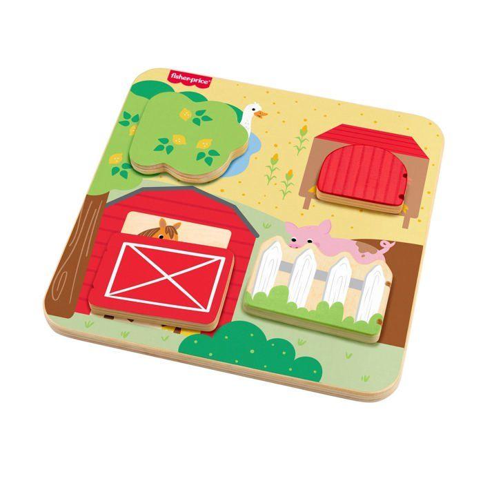 Tableau D'Animaux De Ferme En Bois Fisher-Price