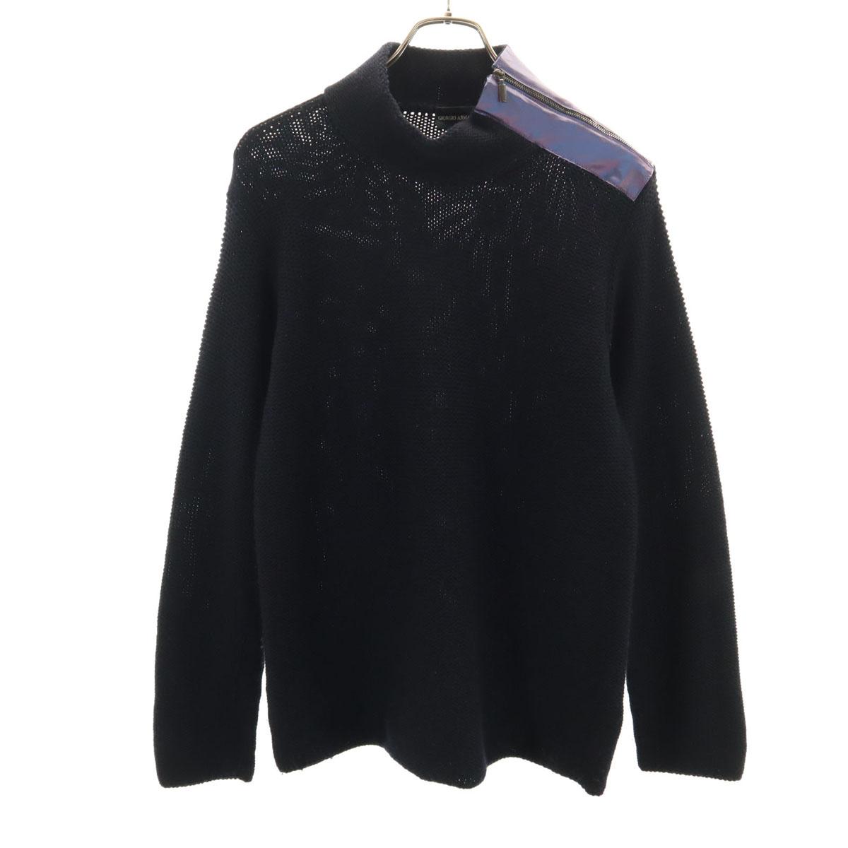 

GIORGIO ARMANI made in Italy Long sleeve knit 48 Navy Men s Used