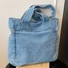 2025 Japanese Washed Denim Cloth Shoulder Bag Women's Literary Large-capacity Underarm Bag Trendy Fashion Student Schoolbag