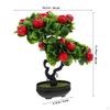 Artificial Fruit Tree Bonsai Faux Pot Lightweight Tabletop Ornament for Kitchen Room
