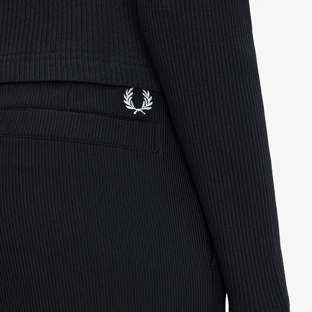 FRED PERRY [Womens] Rib Tricot Trousers - Black Afpf2612107-102