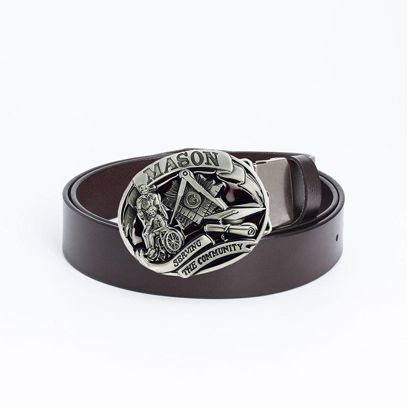 Men's Personalized Belt Fashion Trend Belt Pure Cowhide Belt