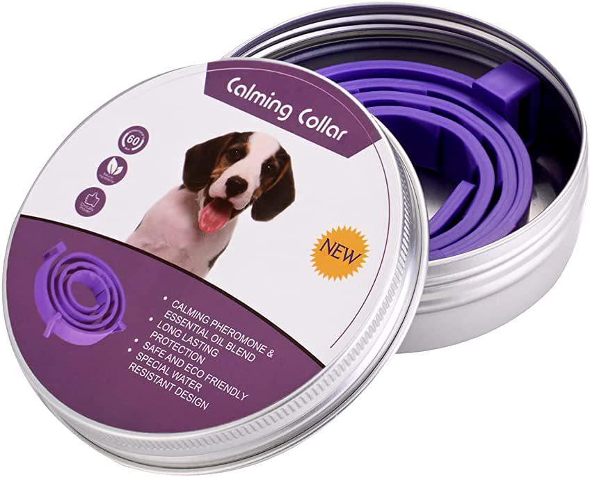 Gray Calming Collar for Dogs and Cats - Soothes Anxiety and Provides Relaxation