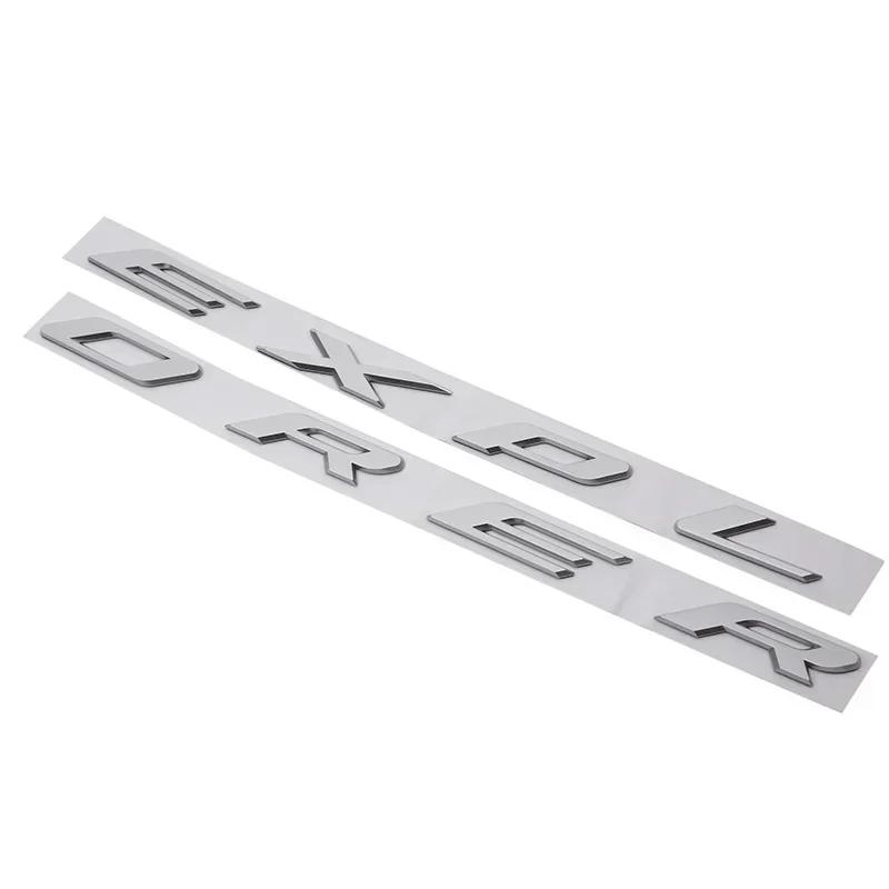 3D ABS Chrome Black Explorer Logo Car Front Hood Emblem Bonnet Letters Badge Sticker For Explorer 2020 2021