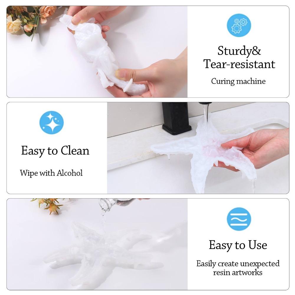 Sea Turtle Silicone Molds Crabs Gypsum Mold Hot 3D Resin Crafts Silicone Mold  Home Decoration