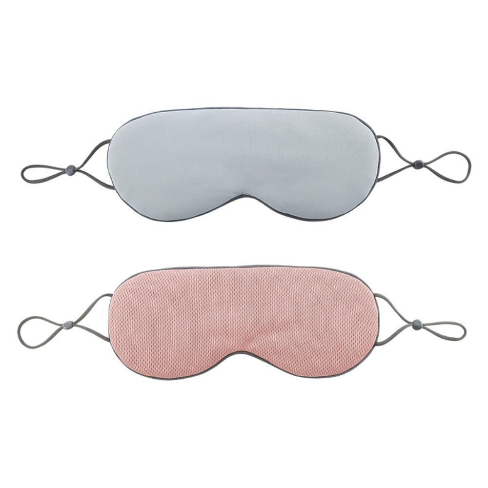 Ice Silk Warm and Cool Dual Use Eye Cover Adjustable Eye Patch Sleeping Eye Mask  Travel