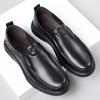 Large Size Men's Shoes 2025 Autumn Business Professional Leather Shoes Men's Genuine Leather Foot Cover Soft Leather Men's Shoes Middle-aged and El