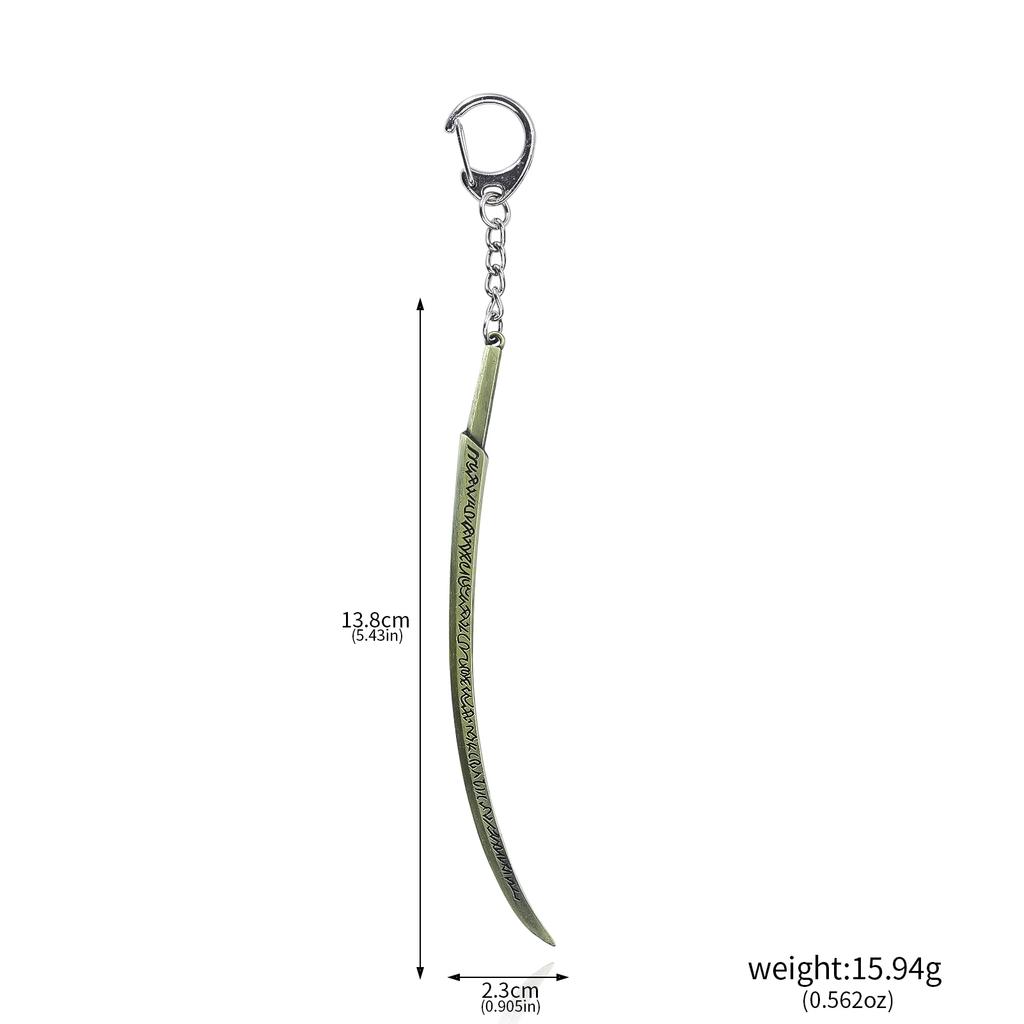 Game Darkmoon Claymore Prosthesis Sword Keychain Pendant Elden Death Dagger Ring Game for Women Men Keyring Gift Accessories