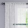 1Pcs 150x200cm Lace Curtain Floral Embroidered Window Drape Shades  Living Room Decoration