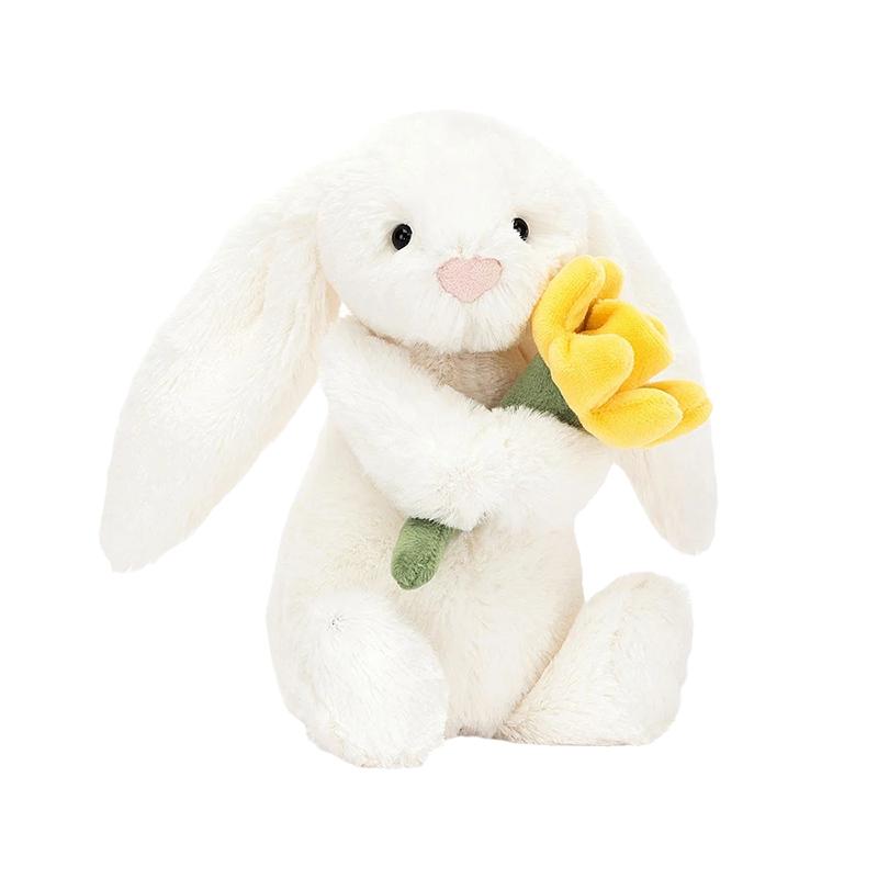 

JELLYCAT Банни Бонни с тюльпаном, кукла-компаньон и для комфорта, плюшевая кукла, 18 см в высоту