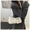 Chic Faux Leather Underarm Bag for Women Trendy Single Shoulder Crossbody Purse Fashionable French Style Daily Handbag CLE