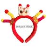 Sweet Lion New Year Hair Hoop Tassel Flower Red Plush Headband Headwear Embroidered Bow Ancient Style Hairband Women