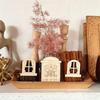 Unpainted Miniature Fairy Doors& Windows Craft Kit(48 Pcs)- Wooden Garden Doors Accessory For Home Party Event Decoration