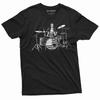 26 Men's Drummer T-shirt Abraham Lincoln Drumming Music Band Tee 4th of July Tee Unisex T-Shirt