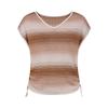 JUZUI Women's Romantic Gradient Stripe Knit Cardigan