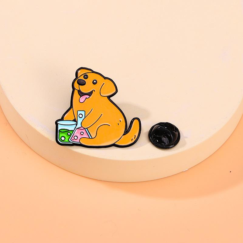 

1 шт. Брошь стилиста-химика для маленьких животных, мультяшная, милый котенок, щенок, фиксирующие аксессуары для одежды, металлический значок