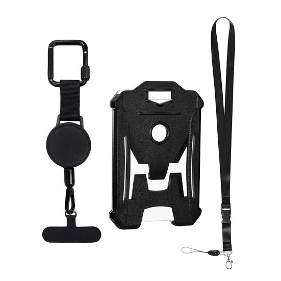 

Ключниця-застібка для мобільного телефону з шнуром 60 см Тримач для посвідчення особи Висувний затискач Протикрадіжка Захисна застібка-кліп для подорожей, пішого туризму C