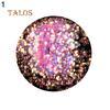 DIY Glitter Acrylic Scale Tips Sequins Sticker Manicure Nail Decor Tool for Lady