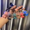 Bulldog Space French Cartoon Trend Car Keychain Backpack Pendant Gift Souvenir