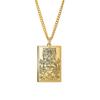 Collana Pendente Tarot da Uomo Hip Hop Acciaio di Titanio Catena Accessorio di Tendenza