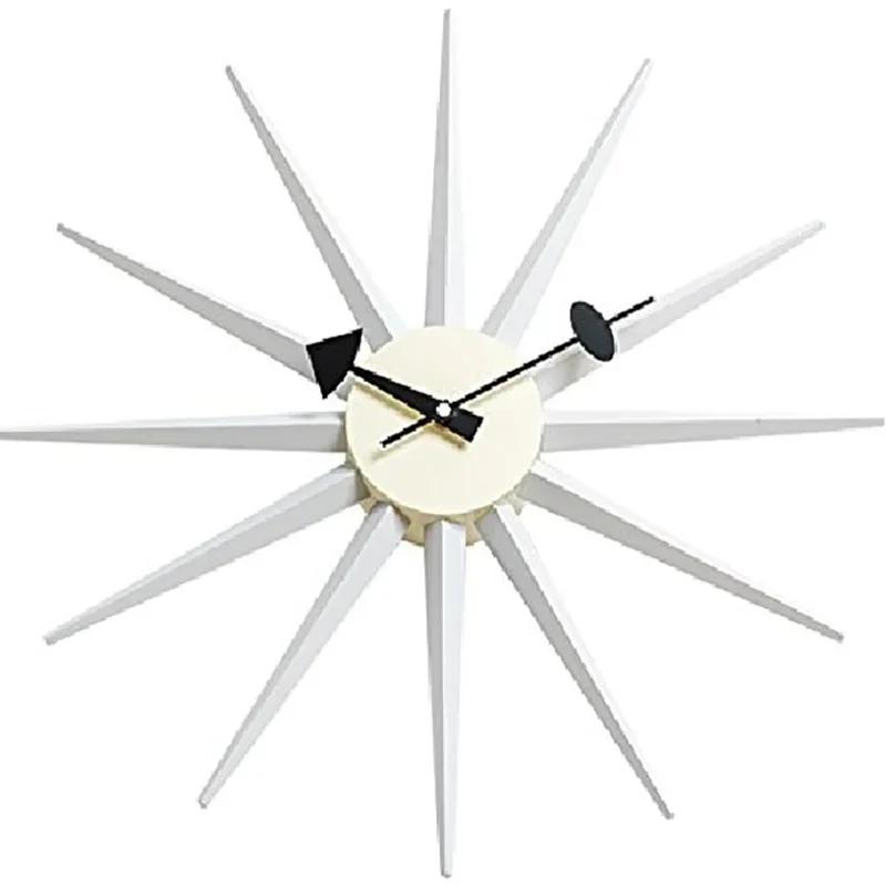 Modern Sun Rays Wall Clock - Creative Contemporary Design, Mute Digital Timepiece, Living Room Home Decoration Accessory, Stylis