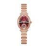 ORSGA Women's Oval Diamond-set Fashion Watch with Prismatic Mirror and Quartz Movement