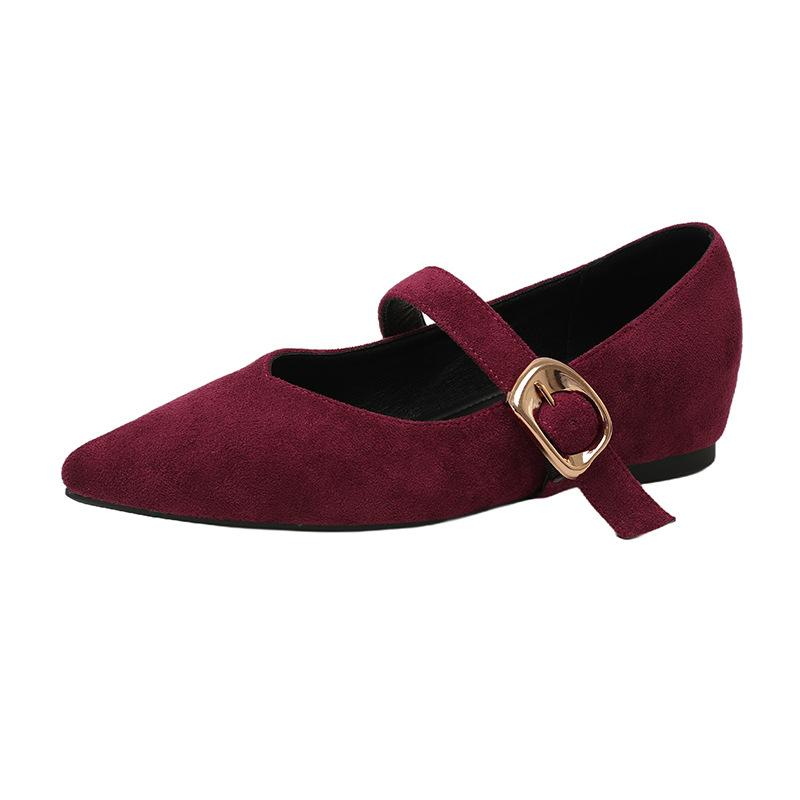 Designer Luxury Thick Heel Women Mary Jane Shoes Fashion Shallow Pointed Shoes 2026 Spring Female Internal Increase Dress Pumps