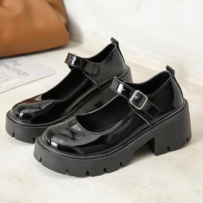 Lolita Shoes Women Japanese  Shoes Women Vintage Girls Students Uniform High Heel Platform Shoes Cosplay Plus Size