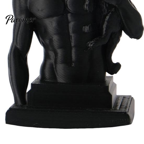 Stylish Living Room Decor 3D Printed David Statue with Cat, European Classic Art Sculpture Figurine Handcrafted Gift for Home Office Decor,