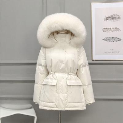 Žiema Medviloninė Paminkštinta Didelio Kailio Parka Šiltesnė Sutirštinta Laisva Gobtuvu Striukė Moterims Pūkinė Striukė Moterims Parka