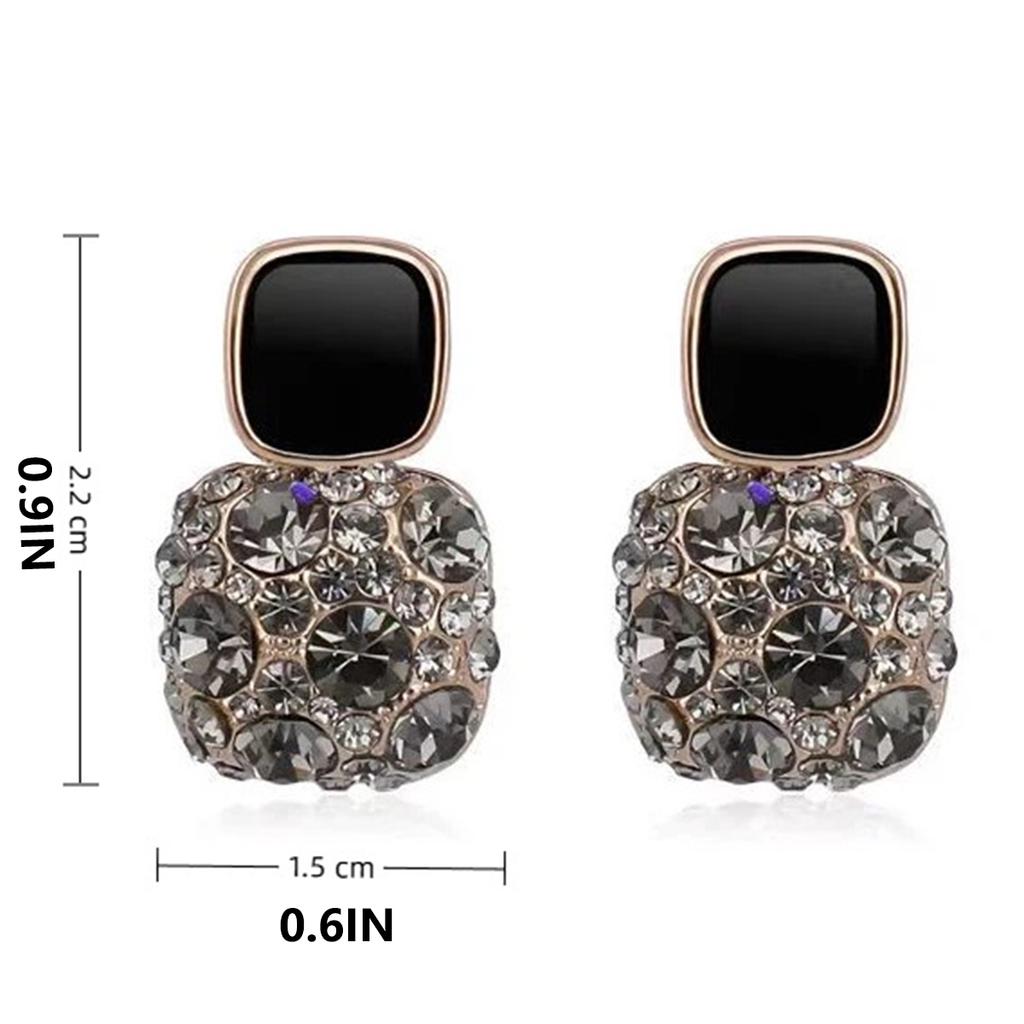 Square-shaped Trendy Purple Square-shaped Fashion Commuting Earrings and Ear Pendants for Accessories.
