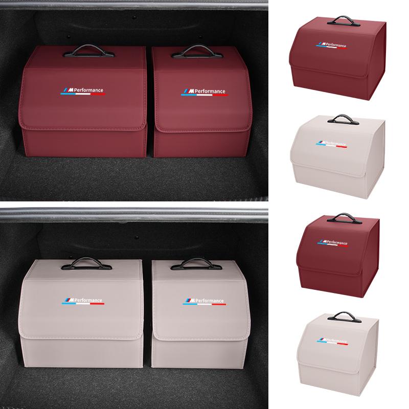2025 Hot Car Trunk Storage Bag Leather Camping Box For BMW Performance X1 X3 X5 E39 E46 E90 F20 E60 F30 E36 F10 E87 E70 E91 E30