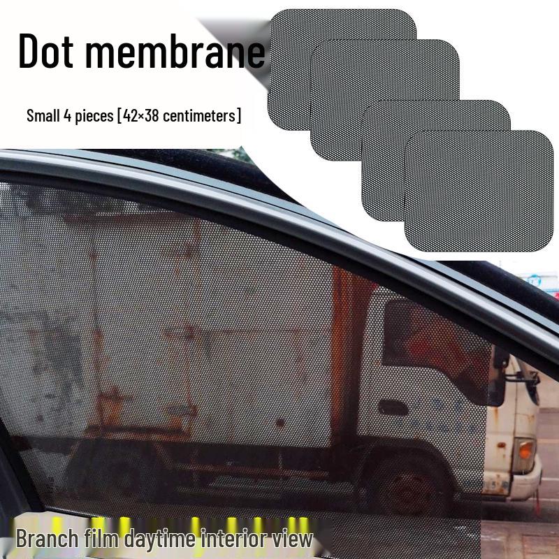 Car Sunshade Static Cling Film - Heat Insulation & Privacy Blackout for Side and Rear Windows.