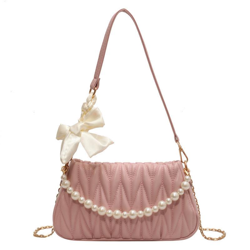 

Chic Cloud Pleated Crossbody Bag For Women In Trendy Colors Like Kiwi Green And Blue рожевий